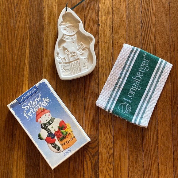 Longaberger Cookie Mold with Kitchen Towel/Cloth - Picture 1 of 12